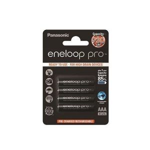 Nabíjecí baterie, AAA (mikrotužková), 4x930 mAh, PANASONIC "Eneloop PRO"