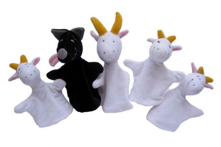 Sada maňásků O VLKU A KŮZLÁTKÁCH