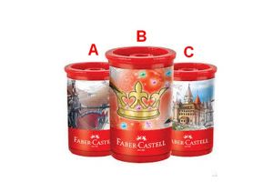 FABER Plastové ořezávátko se zásobníkem, 3 druhy