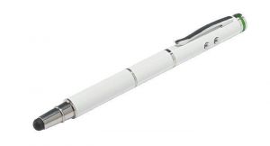 Dotykové pero &quot;Stylus&quot;, bílá, pro dotykové obrazovky, 4 v 1, LEITZ
