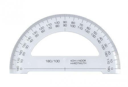 Úhloměr, 180°, KOH-I-NOOR
