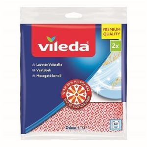 Hadřík na mytí nádobí, 30% mikrovláken, 2 ks, VILEDA
