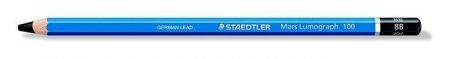 Grafitová tužka "Mars Lumograph", 8B, šestihranná, umělecká, STAEDTLER
