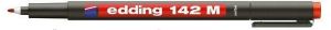 Permanentní popisovač "142 M", červená, OHP, 1mm, EDDING