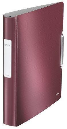 Pořadač čtyřkroužkový "Active Style", granátově červená, PP, 52 mm, LEITZ