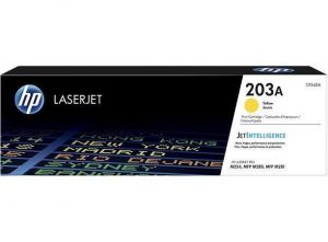 CF542A Toner HP 203A do tiskáren ColorLaserJet Pro MFP M280nw, MFP M281fdn, MFP M281fdw, ž