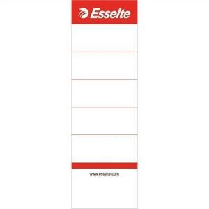 Štítky pro pákové pořadače, oboustranné, bílá, 50x158 mm, ESSELTE