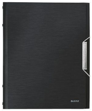 Třídicí kniha "Style", saténově černá, 12 částí, LEITZ