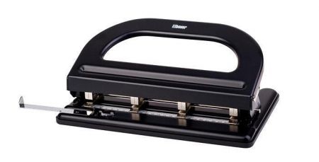 Děrovačka, 4 otvory, odolná, 30 listů, černá, BOXER "988"