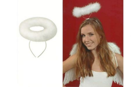 Andělská svatozář z peří 30cm