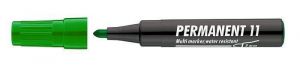 Permanentní popisovač "Permanent 11", zelená, 1-3mm, kuželový hrot, ICO
