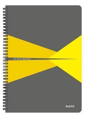 Blok "Office", šedo-žlutá, čtverečkovaný, A4, 90 listů, LEITZ