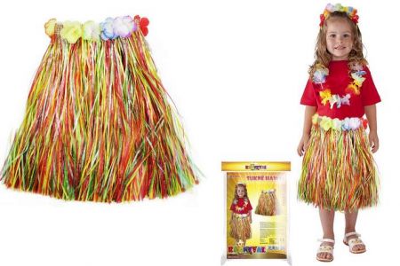 Sukně Havaj dětská barevná 45cm