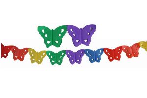 Girlanda 400x22x16cm motýlci