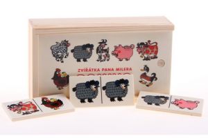 Domino dřevěné Krtek 16 x 9,2 x 4,5 cm