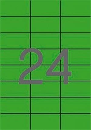 Etiketa, 70 x 37mm, zelená, 2400ks/bal., APLI