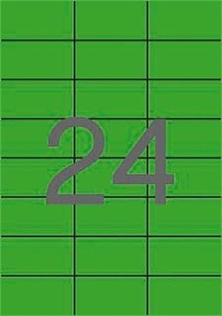 Etiketa, 70 x 37mm, zelená, 2400ks/bal., APLI