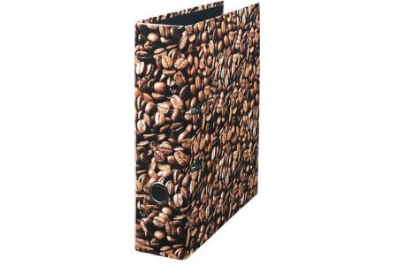 HERLITZ Pořadač pákový lamino A4 8cm Káva