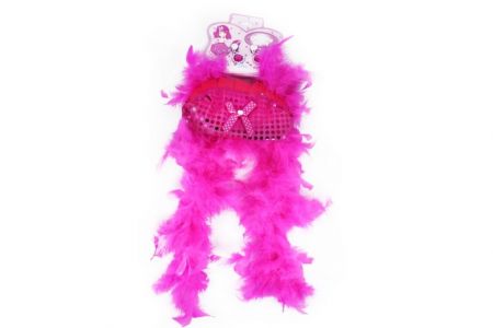 Kabelka s boa + náušnice