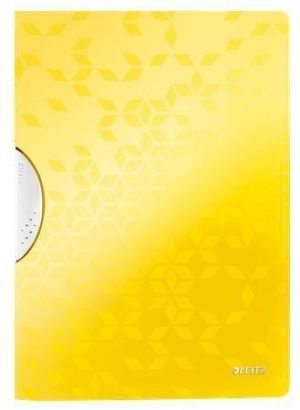 Desky s rychlovazačem "Wow ColorClip", žlutá, A4, s klipem, PP, LEITZ