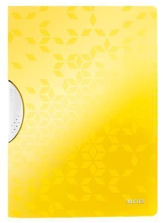 Desky s rychlovazačem "Wow ColorClip", žlutá, A4, s klipem, PP, LEITZ