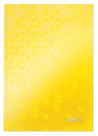 Zápisník &quot;Wow&quot;, žlutá, linkovaný, A5, tvrdé desky, 80 listů, LEITZ