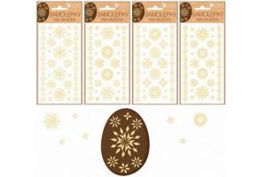 Samolepky velikonoční gelové sláma 19x9cm