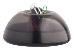 Zásobník na sponky magnetický, ICO "Lux", šedý-dýmový