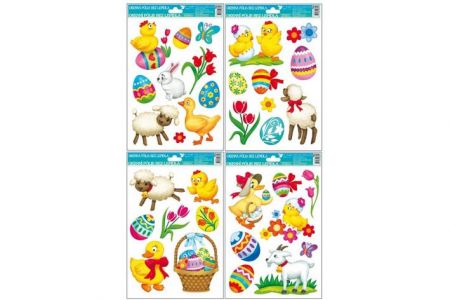 Okenní fólie velikonoční barevná 20x30cm