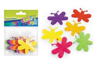 Dekorace vážka filc 6ks