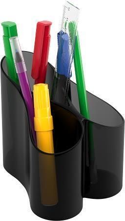 Stojánek na psací potřeby, ICO "Lux", šedý-dýmový