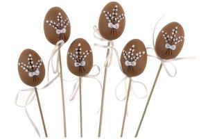 Vajíčko plastové zápich 6cm + špejle