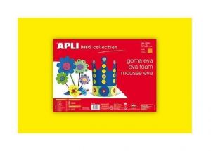 Pěnová guma "Eva sheets", žlutá, 400x600 mm, APLI