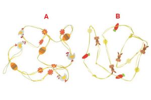 Řetěz velikonoční dekory z filcu180cm 2 druhy