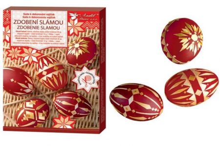 Sada k dekorování zdobení slámou