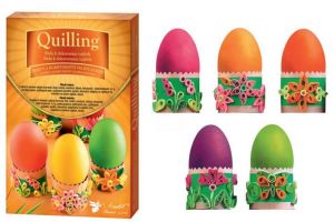 Sada k dekorování vajíček quilling 6 barev