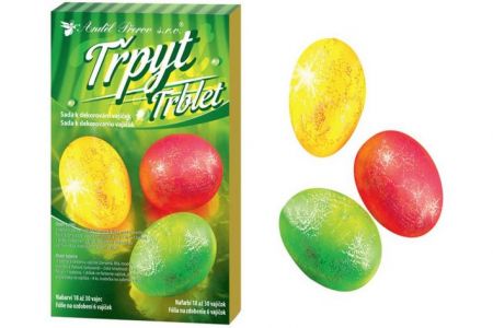 Sada k dekorování vajíček třpyt 6 barev