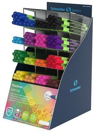 Liner "Line-Up", mix barev, 0,4 mm, displej, SCHNEIDER
