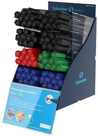 Permanentní popisovač "Maxx 130", mix barev, 1-3 mm, SIS, displej, SCHNEIDER