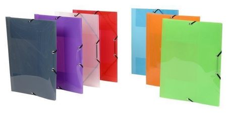 Desky s gumičkou "Propyglass", transparentní, PP, 15 mm, A4, VIQUEL