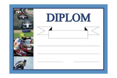 Diplom A5 - Moto - sport / BD036 / Baloušek tisk