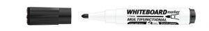 Popisovač na bílou tabuli a flipchart &quot;Markeraser&quot;, černá, 1-3mm, multifunkční, ICO