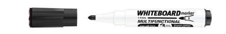 Popisovač na bílou tabuli a flipchart &quot;Markeraser&quot;, černá, 1-3mm, multifunkční, ICO