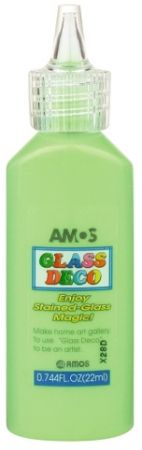 Barvy na sklo 22 ml - 10. SVĚTLE ZELENÁ