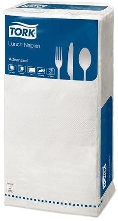 Ubrousky, 2 vrstvé, 33x33 cm, TORK "Advanced", bílé