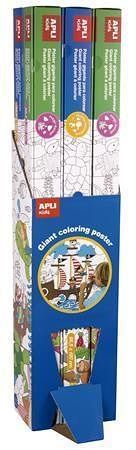 Plakát, omalovánka k vybarvení, 180 x 96,5 cm, APLI