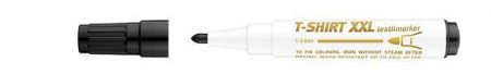 Popisovač na textil "XXL", černá, 1-3mm, kuželový hrot, ICO