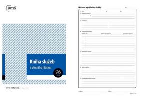 Kniha evidence služeb denního hlášení, A4, 96 listů, OPTYS 1242
