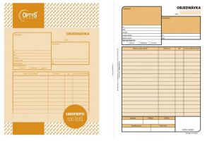 Objednávka, A5, 100 listů, samopropisovací, OPTYS 1282