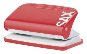 Děrovačka, na 12 listů, SAX "Design 218", červená